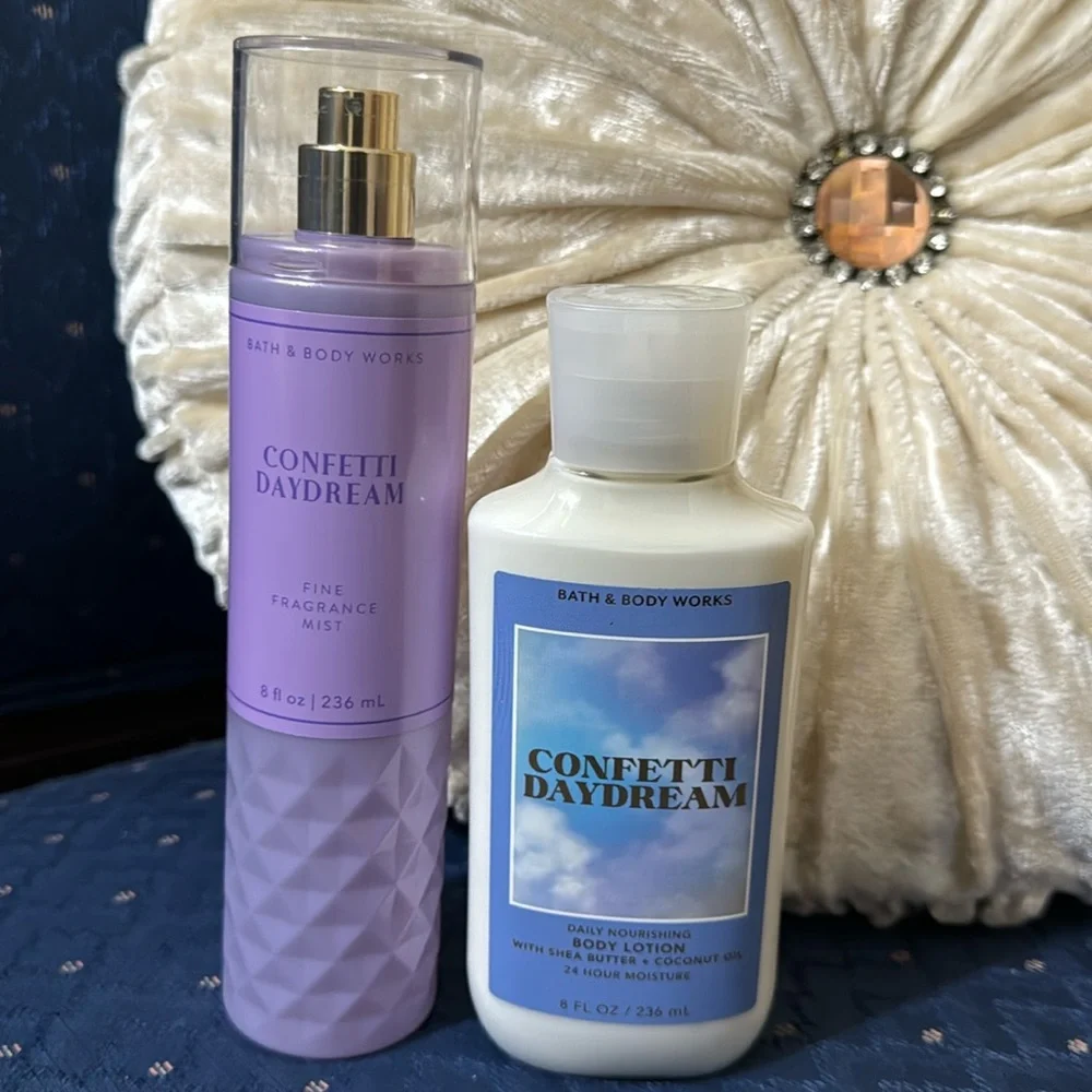 BATH & BODY WORKS SET. . . CONFETTI DAYDREAM SCENT - Picture 2 of 6
